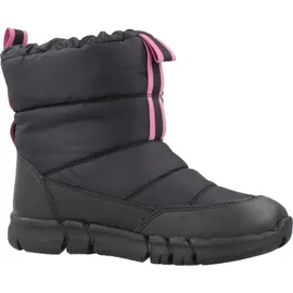GEOX Schneestiefel Schwarz/Fluo Fuchsia 31