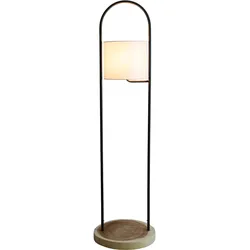 SALESFEVER Stehlampe "Aaliyah", beige (natur, weiß, schwarz), Ø 27,00cm H: 153,00cm, Lampen, handgefertigt, mit Gestell für Pflanzen