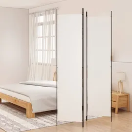 vidaXL Paravent Weiß 150x220 cm Stoff