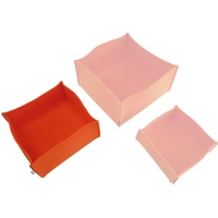 Filz-Körbchen 26x26x12cm (20 Farben) - Korb - Box - Aufbewahrung - Utensilienkorb - Brotkorb - Obstkorb - Regalkorb - eckig – quadratisch (116 orange)