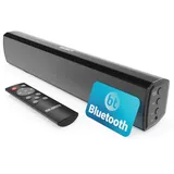 MAJORITY Bowfell Soundbar für TV Geräte | Bluetooth PC Soundbar | 50W 2.0 Stereo TV Lautsprecher für Fernseher | TV Soundbar | 39cm Soundbar PC | Mini Soundbar TV | Sound Bar & Fernbedienung (Schwarz)