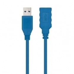 Verlängerungskabel USB 3.0 Nanokabel 10.01.0902-BL/ USB-Stecker - USB-Buchse/ 2m/ Blau