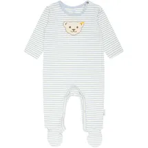 Steiff Strampler in Hellblau/Weiß - Gr.: 56