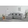 Ecksofa 217 cm Polyester 3-Sitzer Grau