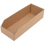 TransPak Regalkasten L400xB150xH100mm braun 1-wellige Pappe