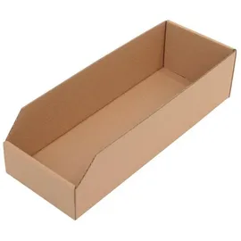 TransPak Regalkasten L400xB150xH100mm braun 1-wellige Pappe