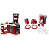 Miele Theo Klein 7101 Miele Küche Wave Spicy, Multicolor & 9564 Bosch Frühstücksset I Küchen-Set bestehend aus Toaster, Kaffemaschine, Wasserrkocher und vielem mehr I Verpackungsmaße: 44,5cm x 13cm x 34cm