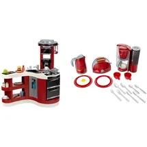 Miele Theo Klein 7101 Miele Küche Wave Spicy, Multicolor & 9564 Bosch Frühstücksset I Küchen-Set bestehend aus Toaster, Kaffemaschine, Wasserrkocher und vielem mehr I Verpackungsmaße: 44,5cm x 13cm x 34cm