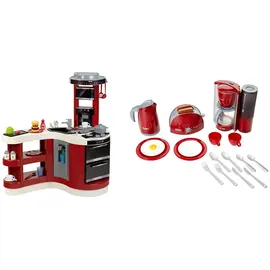 Miele Theo Klein 7101 Miele Küche Wave Spicy, Multicolor & 9564 Bosch Frühstücksset I Küchen-Set bestehend aus Toaster, Kaffemaschine, Wasserrkocher und vielem mehr I Verpackungsmaße: 44,5cm x 13cm x 34cm