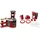 Miele Theo Klein 7101 Miele Küche Wave Spicy, Multicolor & 9564 Bosch Frühstücksset I Küchen-Set bestehend aus Toaster, Kaffemaschine, Wasserrkocher und vielem mehr I Verpackungsmaße: 44,5cm x 13cm x 34cm