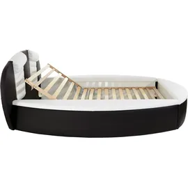Westfalia Schlafkomfort Rundbett 180 x 230 cm Schwarz/Weiß
