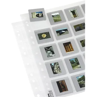 Hama Diahüllen für gerahmte Dias im Format 5x5cm, bis zu 500 Dias) transparent
