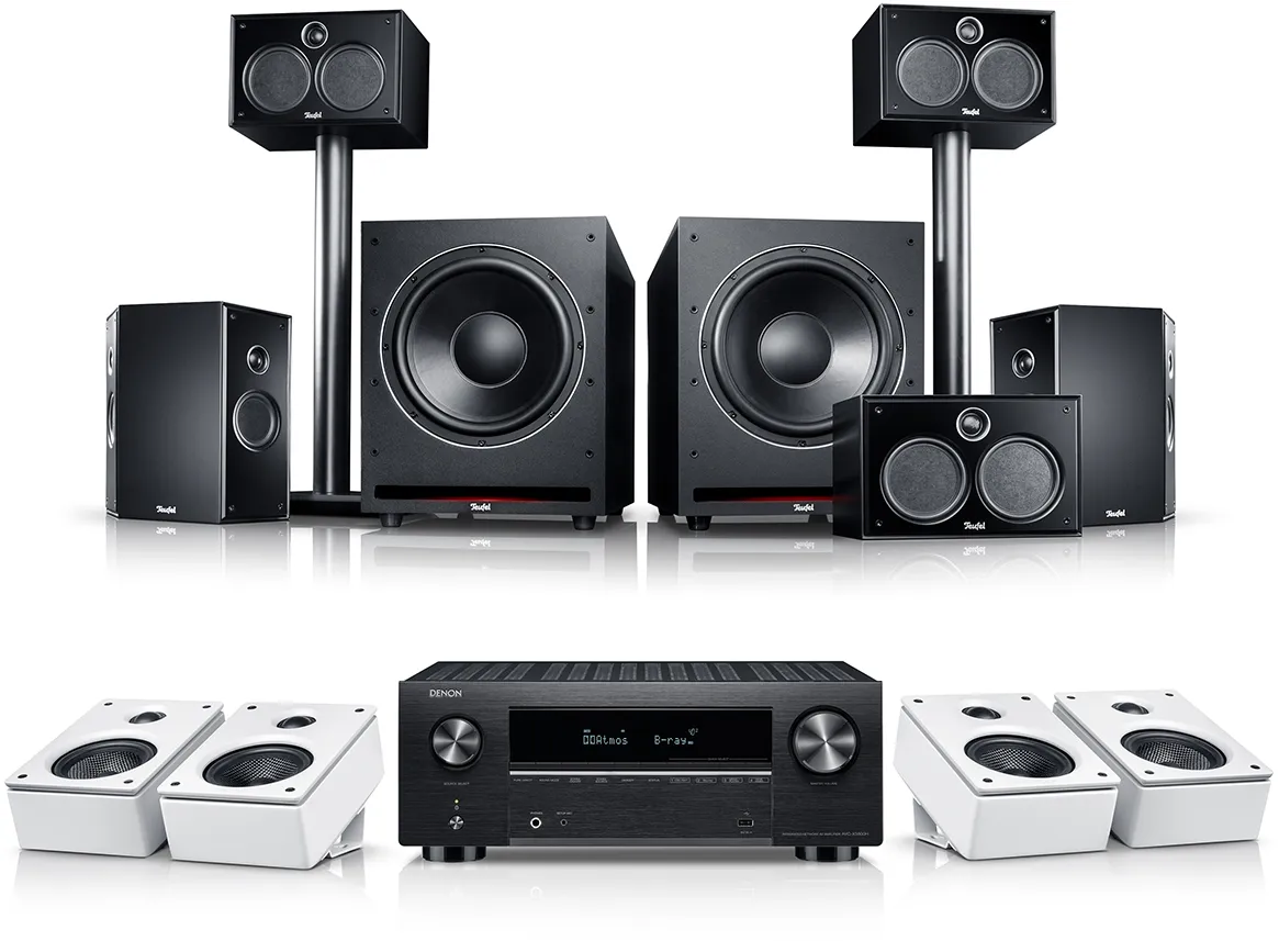 SYSTEM 6 THX + DENON X3800H für Dolby Atmos "5.2.4-Set"