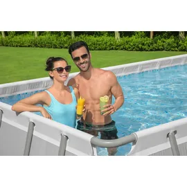 BESTWAY Power Steel Frame Pool Set 640 x 274 x 132 cm inkl. Filterpumpe
