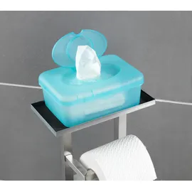 Wenko Stand WC-Garnitur Debar mit Ablage Edelstahl