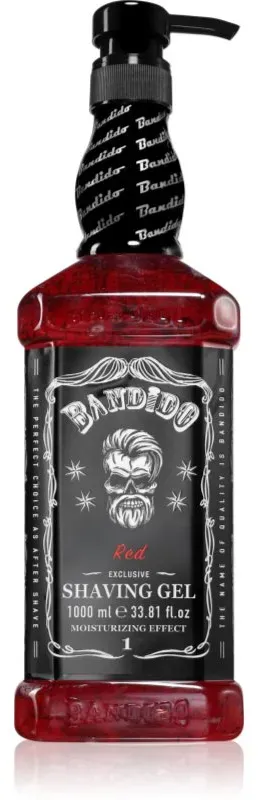 BANDIDO Shaving Gel Rasiergel Farbton Red 1000 ml