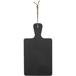 VEPATIM 6 Wand-Kreidetafel "Naturstein" aus Schiefer schwarz zum Aufhängen 15 x 28cm