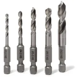 FISCH Metall-Bit-Bohrer-Satz 5-teilig