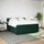 vidaXL Boxspringbett 180 x 200 cm Dunkelgrün
