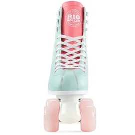 Rio Roller Script Rollschuhe in Teal/Coral 38