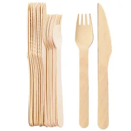 Wisefood Einwegbesteck Set 20 St. Beige