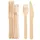 Wisefood Einwegbesteck Set 20 St. Beige