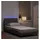 vidaXL Bettgestell mit LED ohne Matratze Taupe 100x200 cm Stoff