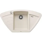Blanco ZIA 9 E links Einbauspüle silgranit weiß 930 x 510 mm Handbetätigung