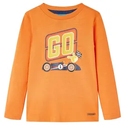 Kinder-Langarmshirt Dunkelorange Größe 104 - 104
