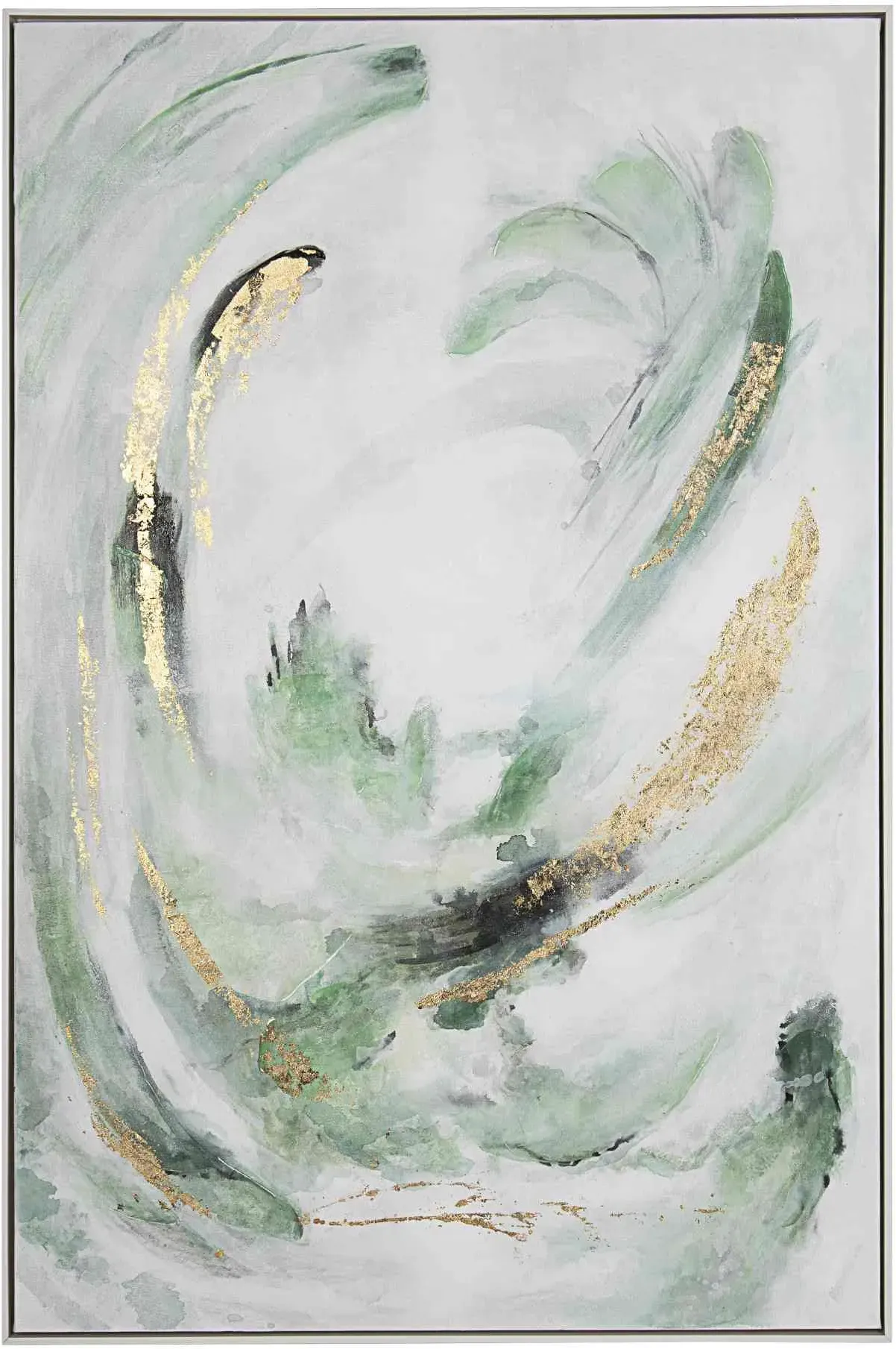 Bild Ölgemälde Flying Eagle auf Leinwand, klassisch, grün und beige, 82x122 cm, Bizzotto