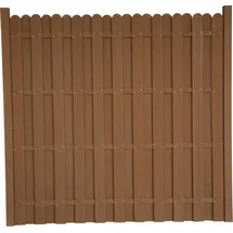 Top Multi WPC Sichtschutzelement braun mit Pfosten