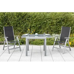 Gartenklappsessel Carrara Schwarz