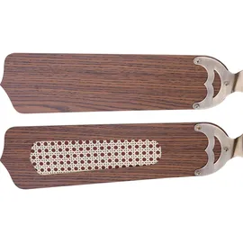 ETC Shop Deckenventilator 106,6 cm Eiche Geflecht