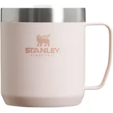 Stanley Classic Legendary Camp Mug Thermobecher 354 ml - Hält 1.5 Stunden Heiß - 3 Stunden Kalt - BPA-Frei - Spülmaschinenfest - Edelstahl Kaffeebecher To Go - Rose Quartz