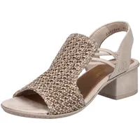 Rieker Damen Sandalen für Damen, beige 42 EU