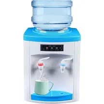daijiubu 5-18L Wasserspender 550W Elektrisch Wasserkühler Trinkwasser Dispenser Trinkbrunnen Trinkmaschine (Weiß+Blau) für Büro Hause - Weiß/Blau