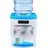 daijiubu 5-18L Wasserspender 550W Elektrisch Wasserkühler Trinkwasser Dispenser Trinkbrunnen Trinkmaschine (Weiß+Blau) für Büro Hause - Weiß/Blau