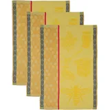 Ross »Biene«, (Set, 3 tlg.), Motivtuch, aus 100% Baumwolle, gelb