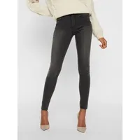 Vero Moda Tanya Normal Waist Slim Piping Jeans Dark Grey Denim S 34