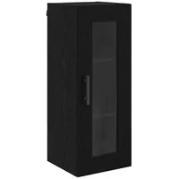 VidaXL Wandschrank Schwarz Eichen-Optik 34,5 x 34 x 90
