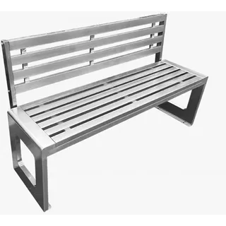 jwfxiaodige Sitzbank Outdoor, Holzbank Outdoor, Gartenbank Metall, Bank Outdoor, Parkbank, Sitzbank Garten, Bänke Mit Rückenlehne aus Edelstahl, Gartenmöbel, für Terrasse, Garten(150cm/59in)