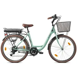 LLobe Shopper City E-Bike 26", mintgrün