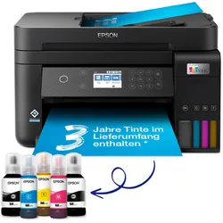Jetzt 30€ Cashback sichern!*/3 Jahre erweiterbare Garantie gratis nach Registrierung* Epson EcoTank ET-3850 A4-Tintentank-Multifunktionsdrucker