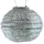 lumiz Lampion Kunststoff Ø 20 cm Solar wetterfest silber
