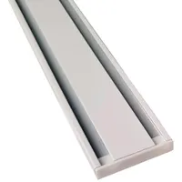 BestLivings Vorhangschiene Aluminium - Weiß "2 Lauf" 360cm (3x120cm)
