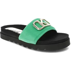 Grüne Pantoletten Karino Modische Lederschuhe, 37
