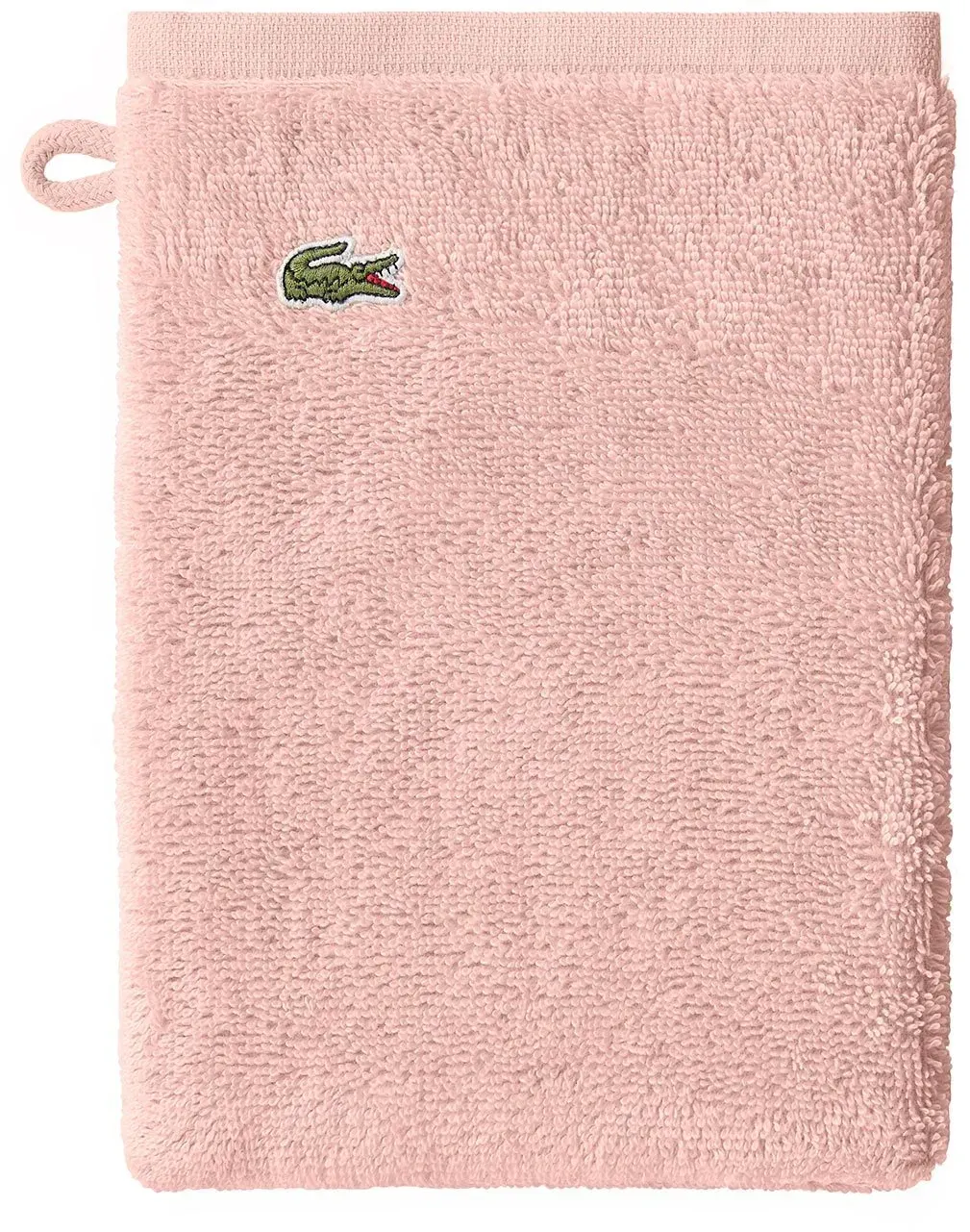 Lacoste Frottier Handtücher Lecroco Waschhandschuh 15x21 cm | rosepal - pink