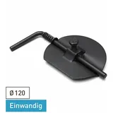 raik Ofenrohr 120 mm Stahlblech Drosselklappe Schwarz