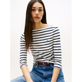 Tommy Hilfiger 3/4-Arm-Shirt TOMMY HILFIGER "NEW CODY SLIM BOAT-NK 3/4SLV mit U-Boot und Streifen", Damen, Gr.