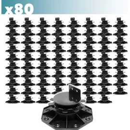 XPOtool Stelzlager 80 x 33-64 mm schwarz